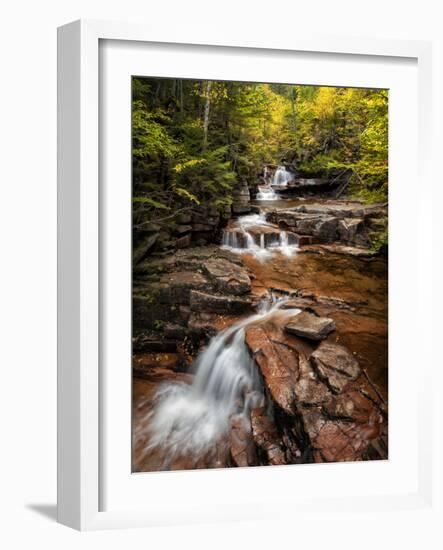 USA, New Hampshire, White Mountains, Vertical panorama of Coliseum Falls-Ann Collins-Framed Photographic Print