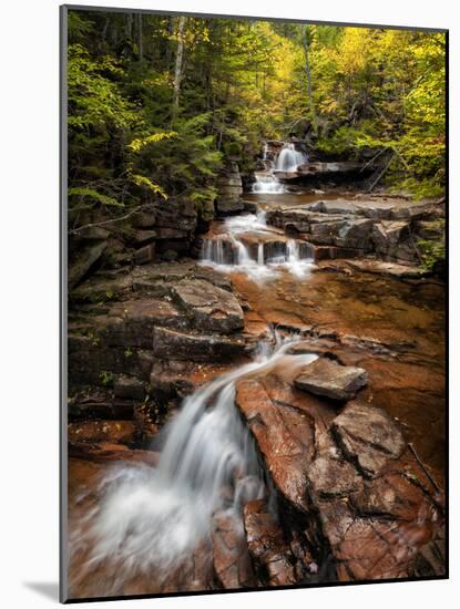 USA, New Hampshire, White Mountains, Vertical panorama of Coliseum Falls-Ann Collins-Mounted Photographic Print