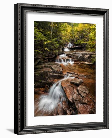 USA, New Hampshire, White Mountains, Vertical panorama of Coliseum Falls-Ann Collins-Framed Photographic Print