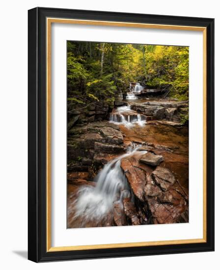 USA, New Hampshire, White Mountains, Vertical panorama of Coliseum Falls-Ann Collins-Framed Photographic Print