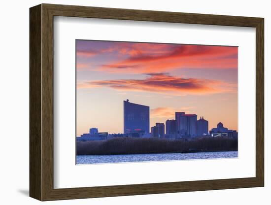 USA, New Jersey, Atlantic City, City Slkyine from the West-Walter Bibikow-Framed Photographic Print