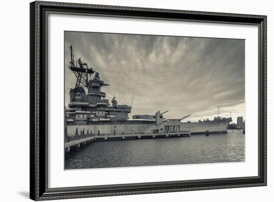 USA, New Jersey, Camden, Battleship Uss New Jersey, Bb62-Walter Bibikow-Framed Photographic Print