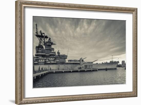 USA, New Jersey, Camden, Battleship Uss New Jersey, Bb62-Walter Bibikow-Framed Photographic Print