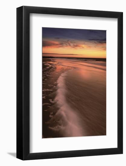 USA, New Jersey, Cape May National Seashore. Sunrise on ocean shore.-Jaynes Gallery-Framed Photographic Print