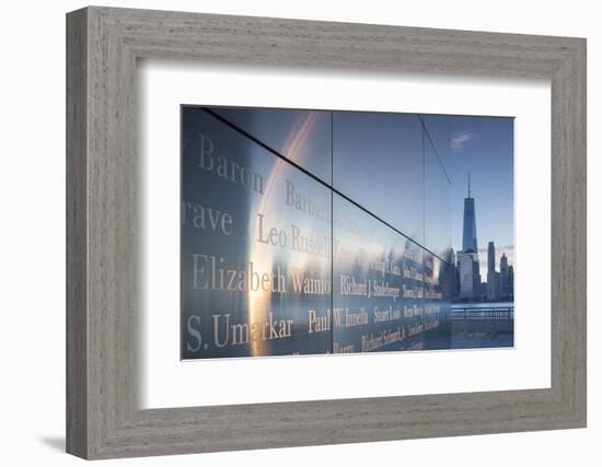 USA, New Jersey, Jersey City, Liberty State Park, 9-11 Memorial-Walter Bibikow-Framed Photographic Print