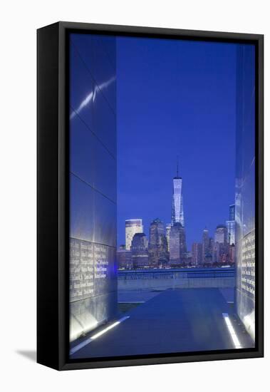 USA, New Jersey, Jersey City, Liberty State Park, View Through 9/11 Memorial, Empty Sky-Walter Bibikow-Framed Premier Image Canvas