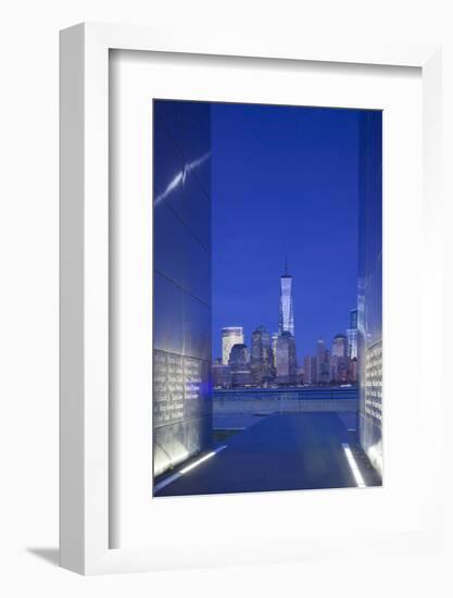 USA, New Jersey, Jersey City, Liberty State Park, View Through 9/11 Memorial, Empty Sky-Walter Bibikow-Framed Photographic Print