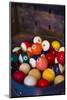 USA, New Jersey, Lambertville, Antique Billiard Balls-Walter Bibikow-Mounted Photographic Print