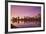 USA, New Jersey, Newark, City Skyline from Passaic River, Dawn-Walter Bibikow-Framed Photographic Print