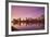 USA, New Jersey, Newark, City Skyline from Passaic River, Dawn-Walter Bibikow-Framed Photographic Print