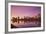 USA, New Jersey, Newark, City Skyline from Passaic River, Dawn-Walter Bibikow-Framed Photographic Print