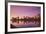 USA, New Jersey, Newark, City Skyline from Passaic River, Dawn-Walter Bibikow-Framed Photographic Print