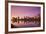 USA, New Jersey, Newark, City Skyline from Passaic River, Dawn-Walter Bibikow-Framed Photographic Print