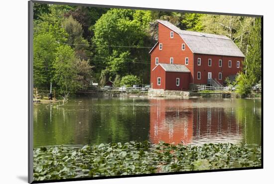 USA, New Jersey. Raritan River Basin, Clinton, South Fork of Raritan River and old mill-Alison Jones-Mounted Photographic Print