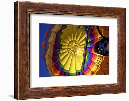 USA, New Mexico, Albuquerque. Hot Air Balloon.-Connie Bransilver-Framed Photographic Print