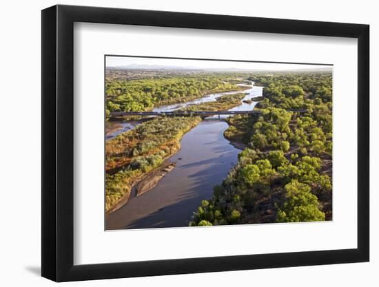 USA, New Mexico, Albuquerque. Hot air balloon-Connie Bransilver-Framed Photographic Print