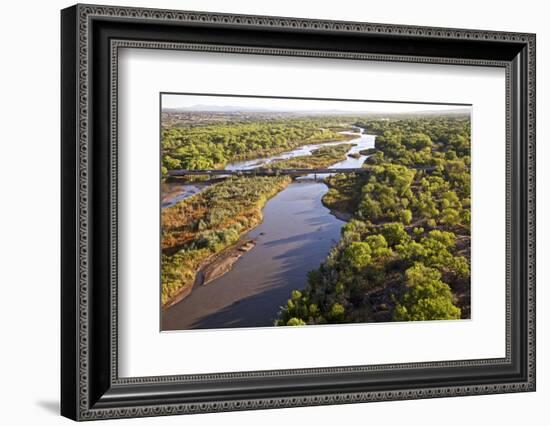 USA, New Mexico, Albuquerque. Hot air balloon-Connie Bransilver-Framed Photographic Print