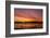 USA, New Mexico, Bosque del Apache National Wildlife Refuge. Sunset on bird flock in water.-Jaynes Gallery-Framed Photographic Print