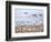 USA, New Mexico, Bosque del Apache, Snow Geese following sand Hill Cranes-Terry Eggers-Framed Photographic Print