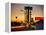 USA, New Mexico, Route 66, Gallup, Motel Signs-Alan Copson-Framed Premier Image Canvas