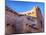 USA, New Mexico, Sant Fe, Adobe structure with protruding vigas and Snow-Terry Eggers-Mounted Photographic Print