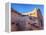 USA, New Mexico, Sant Fe, Adobe structure with protruding vigas and Snow-Terry Eggers-Framed Premier Image Canvas