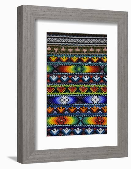 USA, New Mexico, Santa Fe, Beaded jewelery made by Aztec Indians.-Joanne Wells-Framed Photographic Print