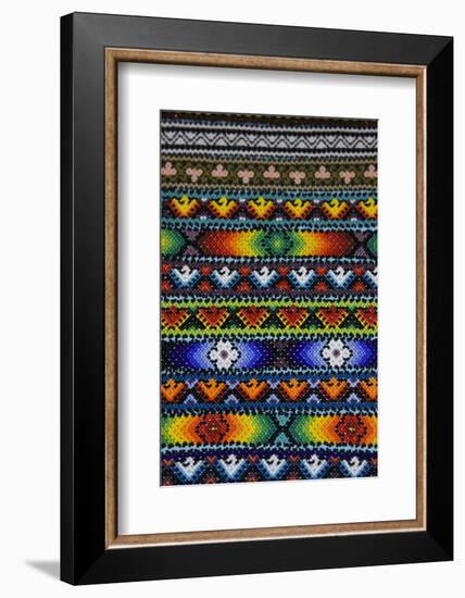 USA, New Mexico, Santa Fe, Beaded jewelery made by Aztec Indians.-Joanne Wells-Framed Photographic Print
