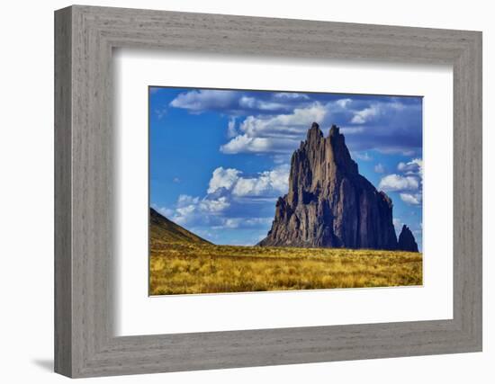 USA, New Mexico. Shiprock formation on Navajo Indian Reservation.-Jaynes Gallery-Framed Photographic Print