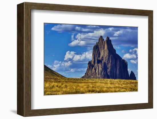 USA, New Mexico. Shiprock formation on Navajo Indian Reservation.-Jaynes Gallery-Framed Photographic Print