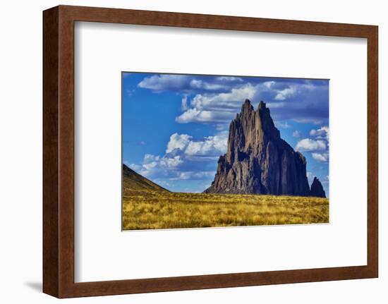 USA, New Mexico. Shiprock formation on Navajo Indian Reservation.-Jaynes Gallery-Framed Photographic Print