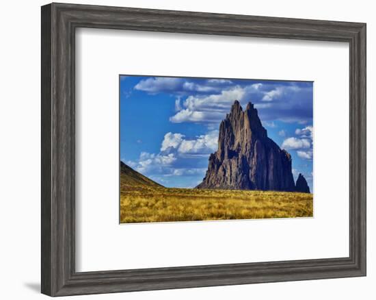 USA, New Mexico. Shiprock formation on Navajo Indian Reservation.-Jaynes Gallery-Framed Photographic Print