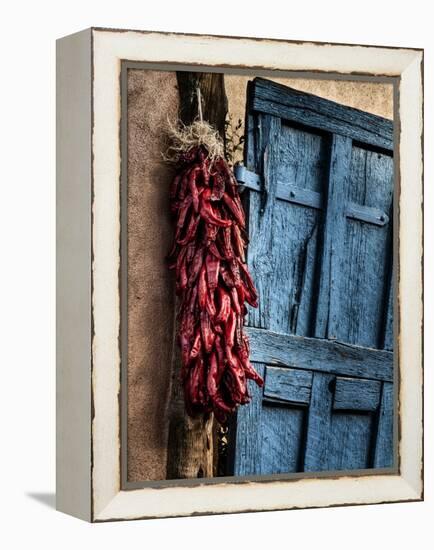 USA, New Mexico, Taos, Gate and Ristra-Ann Collins-Framed Premier Image Canvas