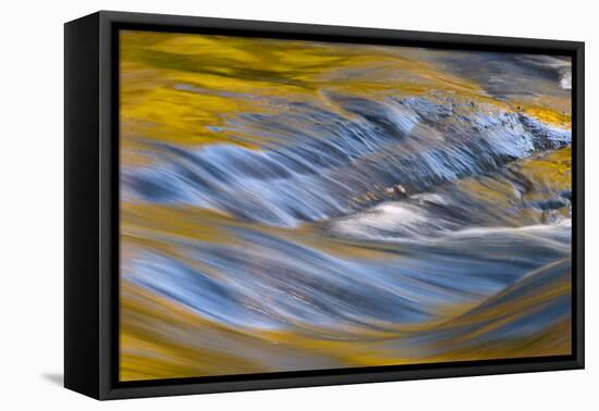 USA, New York, Adirondack Mountains. Flowing Water on Raquette Lake-Jay O'brien-Framed Premier Image Canvas