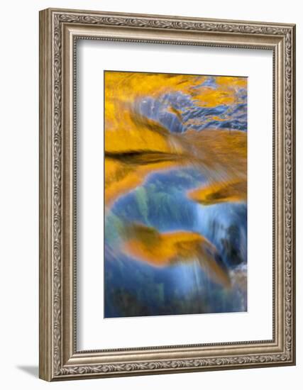 USA, New York, Adirondack Mountains. Flowing Water on Raquette Lake-Jay O'brien-Framed Photographic Print