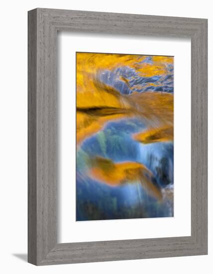 USA, New York, Adirondack Mountains. Flowing Water on Raquette Lake-Jay O'brien-Framed Photographic Print