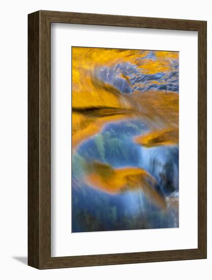 USA, New York, Adirondack Mountains. Flowing Water on Raquette Lake-Jay O'brien-Framed Photographic Print