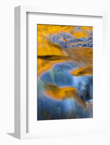 USA, New York, Adirondack Mountains. Flowing Water on Raquette Lake-Jay O'brien-Framed Photographic Print