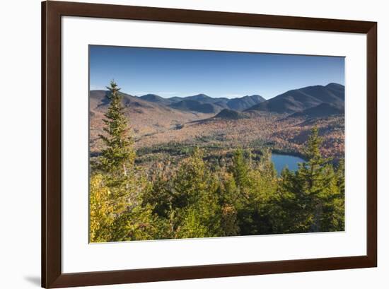 USA, New York, Adirondack Mountains, Lake Placid, Mt. Jo, autumn-Walter Bibikow-Framed Photographic Print