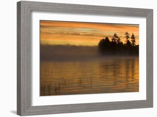 USA, New York, Adirondack Mountains. Racquette Lake at Sunrise-Jaynes Gallery-Framed Photographic Print