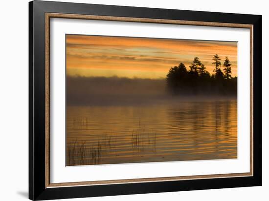 USA, New York, Adirondack Mountains. Racquette Lake at Sunrise-Jaynes Gallery-Framed Photographic Print