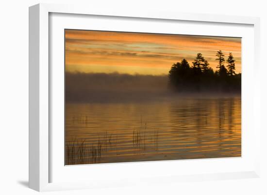 USA, New York, Adirondack Mountains. Racquette Lake at Sunrise-Jaynes Gallery-Framed Photographic Print