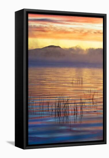 USA, New York, Adirondack Mountains. Racquette Lake at Sunrise-Jaynes Gallery-Framed Premier Image Canvas