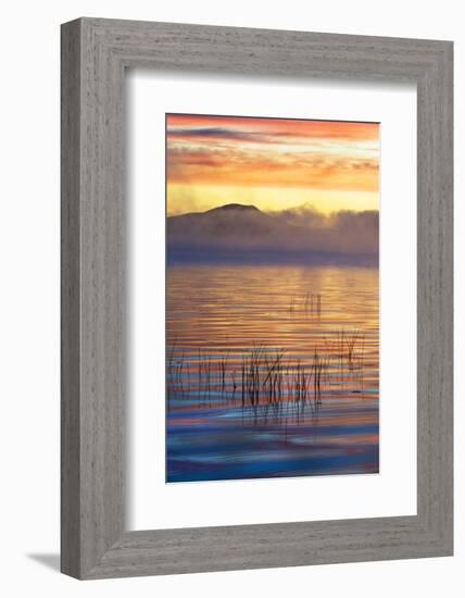 USA, New York, Adirondack Mountains. Racquette Lake at Sunrise-Jaynes Gallery-Framed Photographic Print