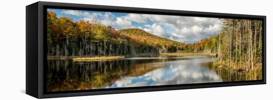 USA, New York, Adirondacks. Autumn afternoon at Raquette Brook-Ann Collins-Framed Premier Image Canvas