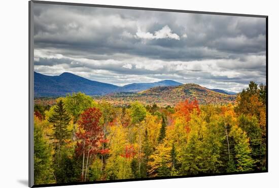 USA, New York, Adirondacks. Indian Lake, Fall color at overlook along Route 28-Ann Collins-Mounted Photographic Print