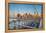 Usa, New York, Brooklyn Bridge and Lower Manhattan Skyline with Freedom Tower-Alan Copson-Framed Premier Image Canvas