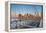 Usa, New York, Brooklyn Bridge and Lower Manhattan Skyline with Freedom Tower-Alan Copson-Framed Premier Image Canvas