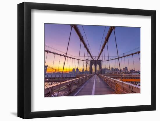 Usa, New York, Brooklyn Bridge-Alan Copson-Framed Photographic Print