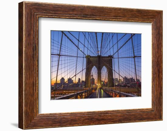 Usa, New York, Brooklyn Bridge-Alan Copson-Framed Photographic Print